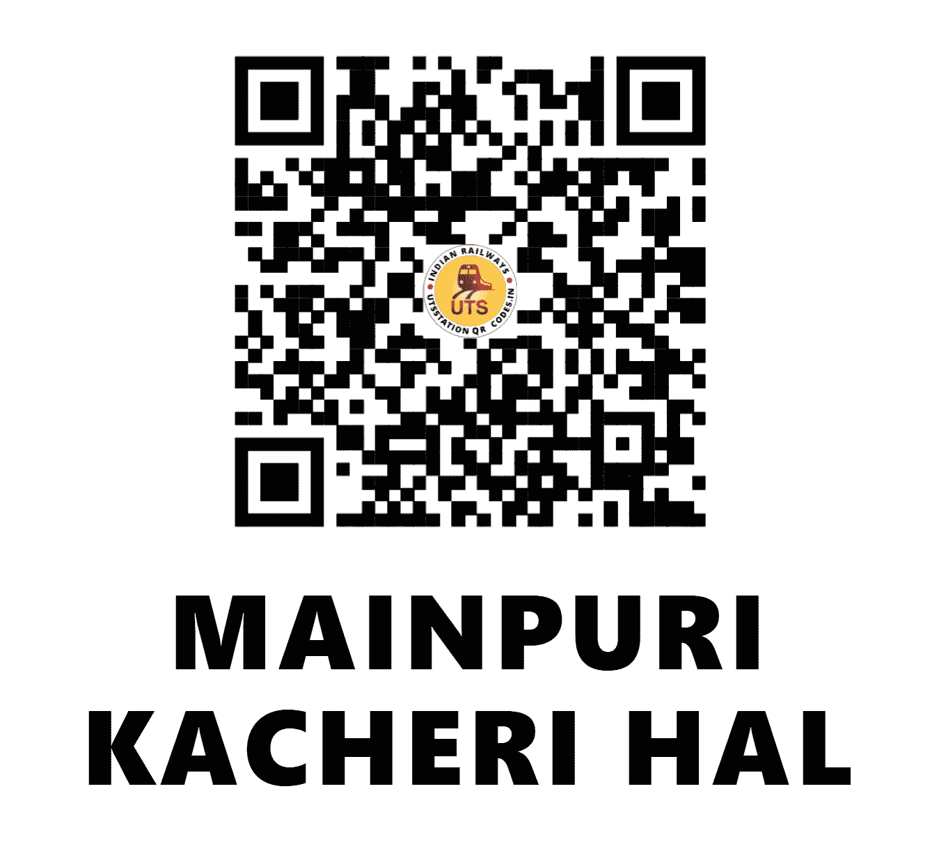 UTS QR Code for MAINPURI KACHERI HAL - MPUE - NC (UTTAR PRADESH)